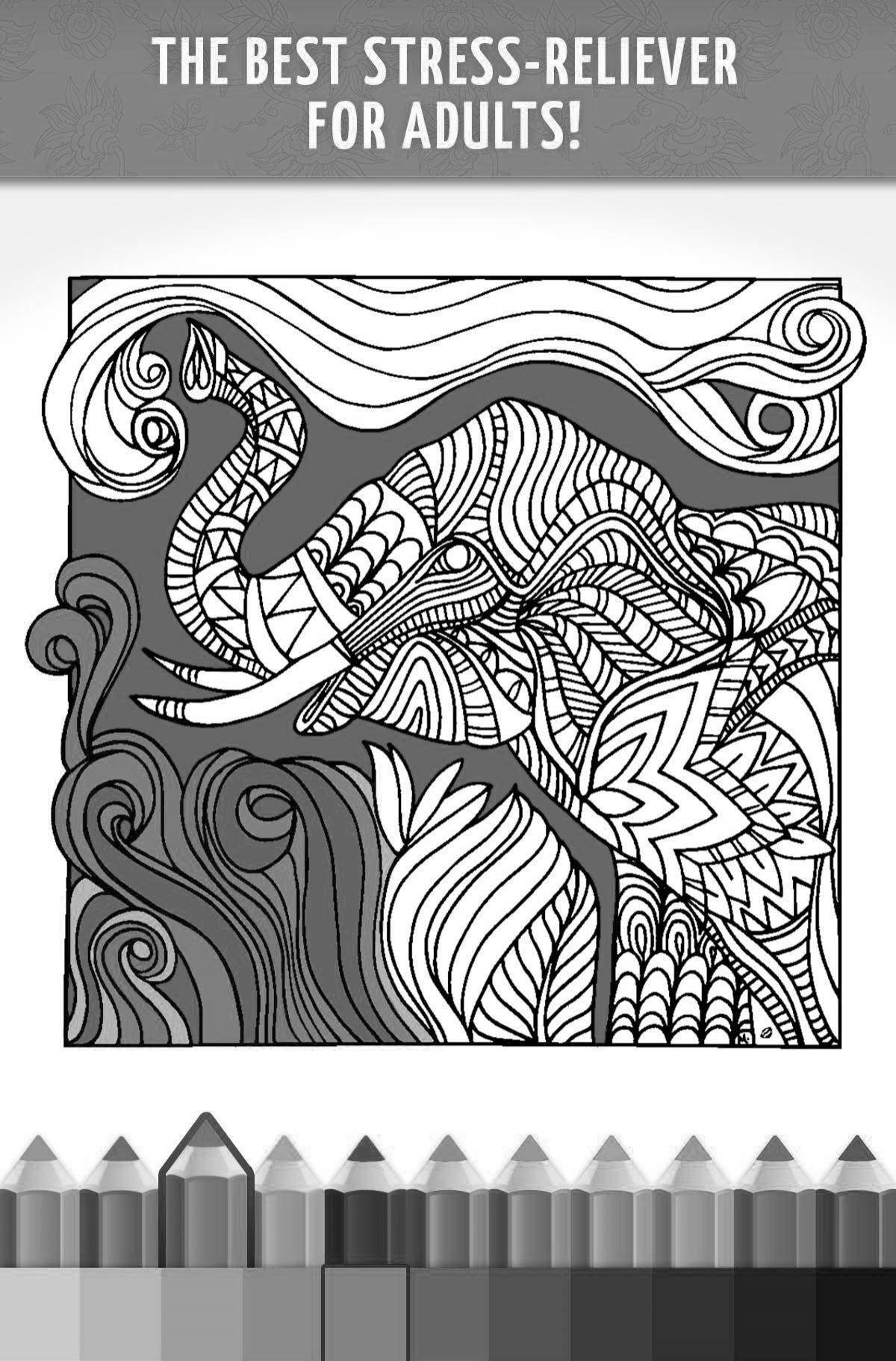 Exquisite anti-stress coloring app