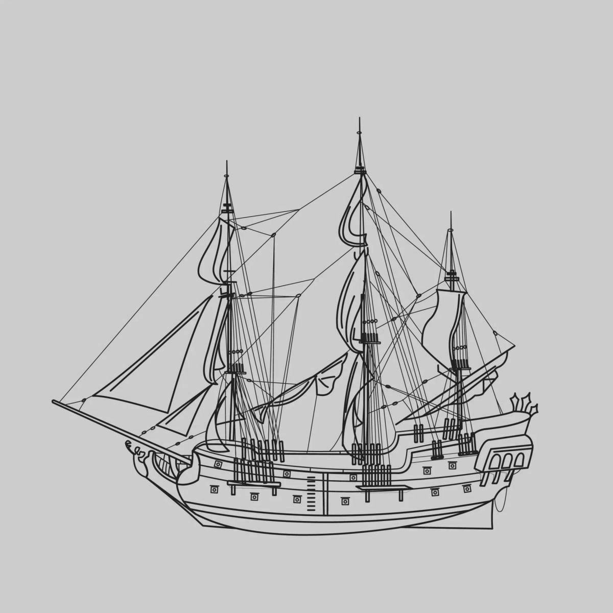 Royal coloring ship 