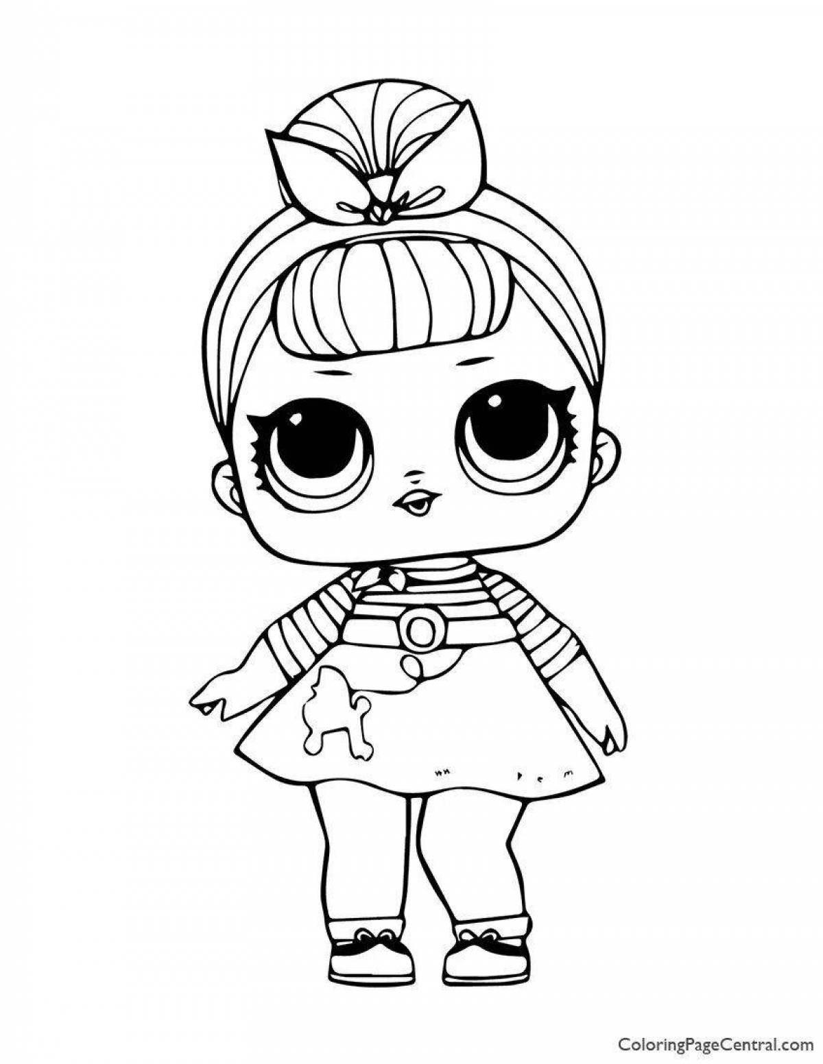 Sparkly lol blot doll coloring book