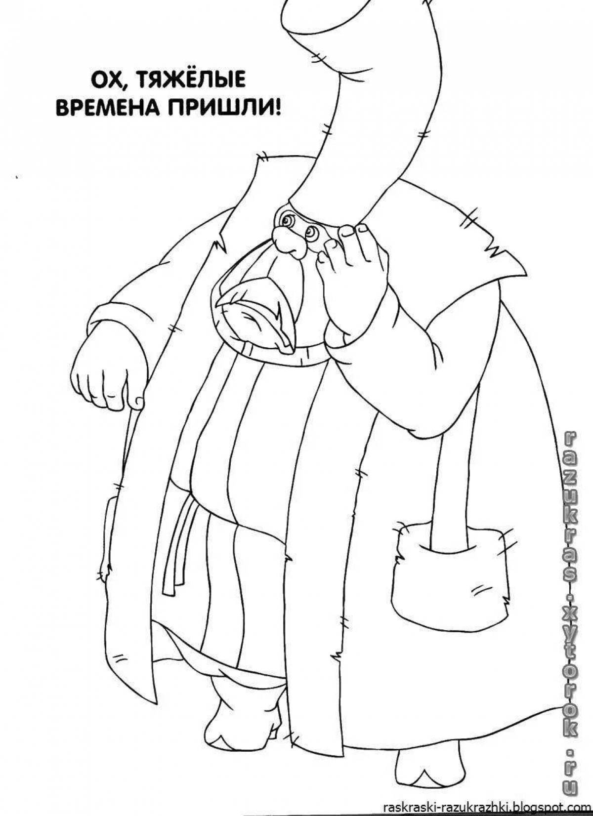 Coloring live three heroes nastasya