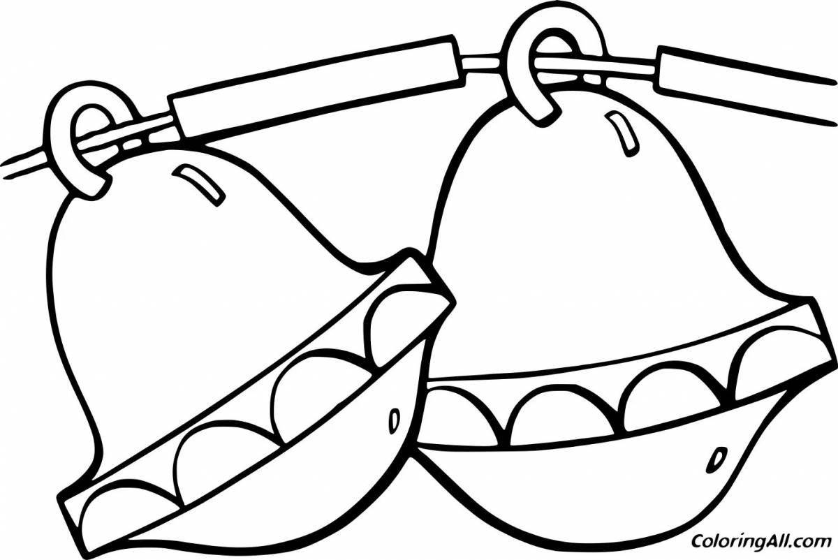 Coloring page musical instrument magnificent bells