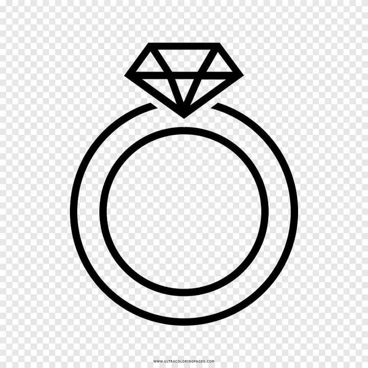 Кольцо с бриллиантом #5