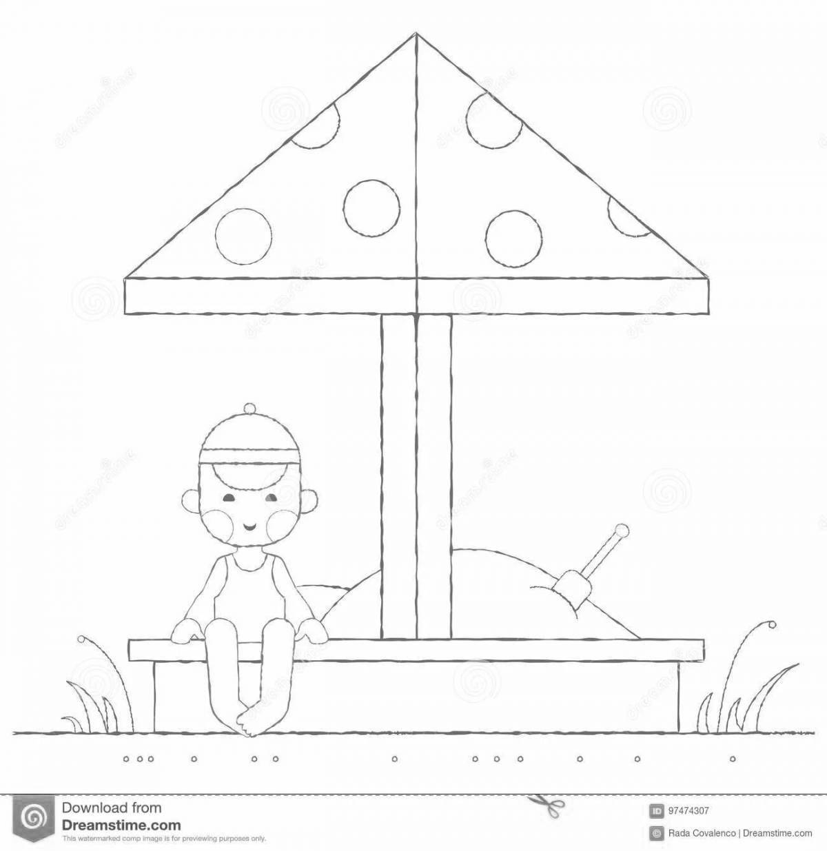 Трафарет на песочницу картинки