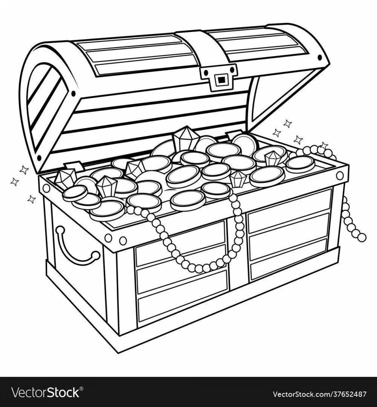 Рисовать сундук с сокровищами