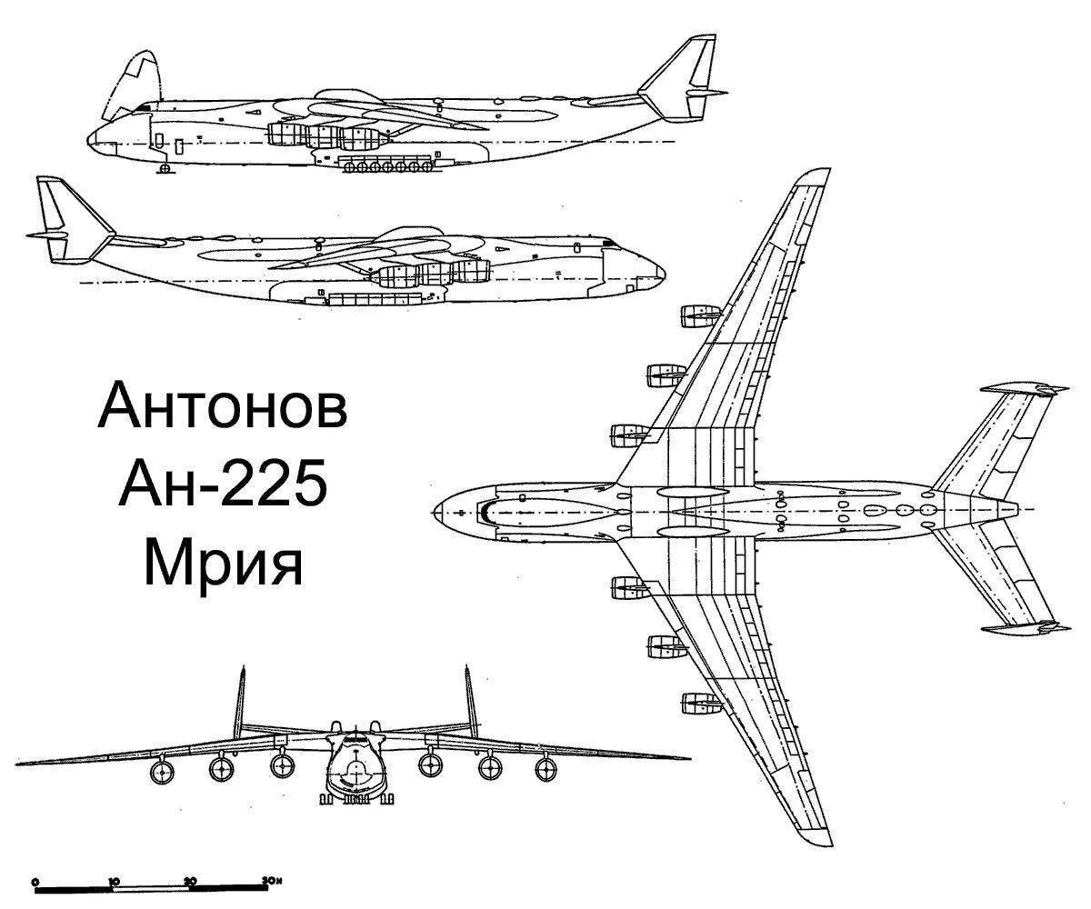 Ан 225 рисунок