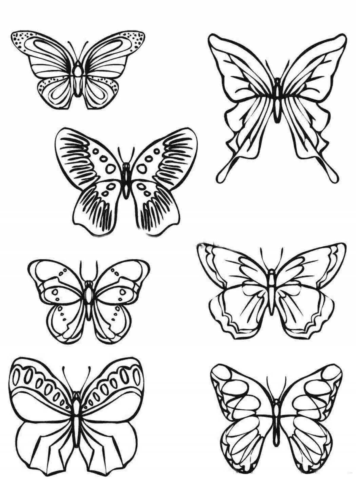 картинки бабочки маленькие распечатать
