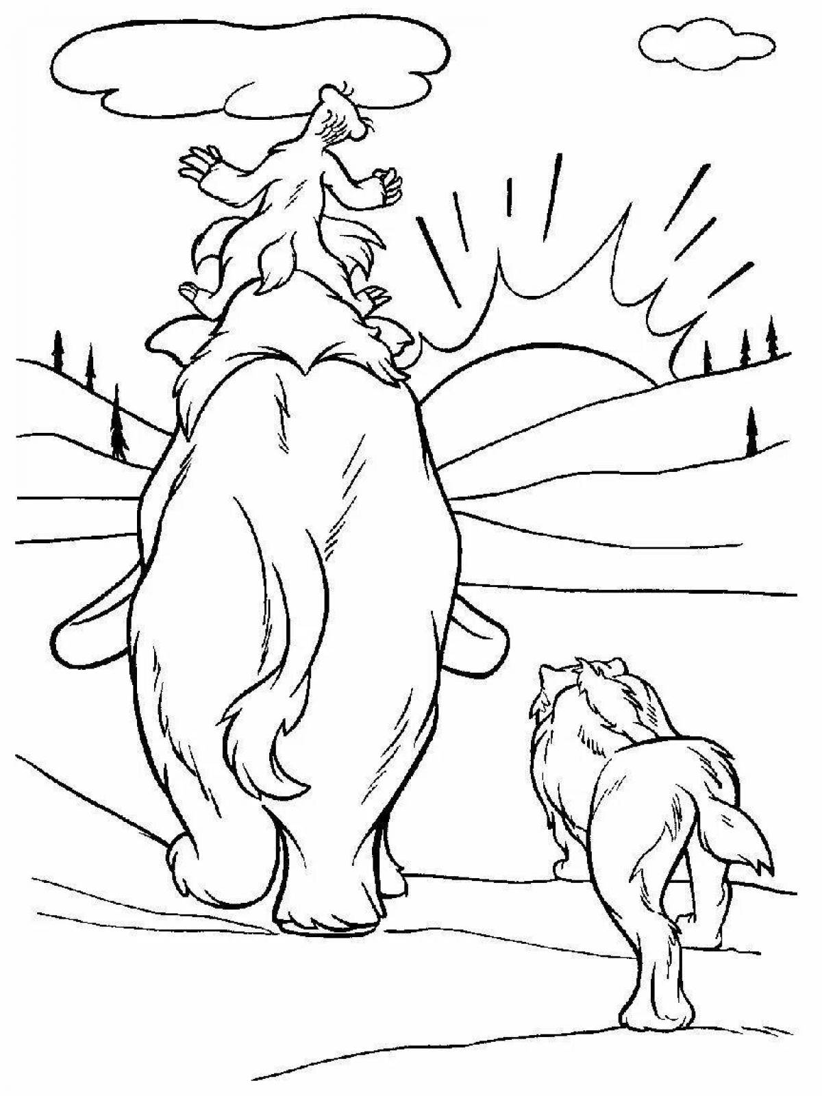 Amazing shira ice age coloring page