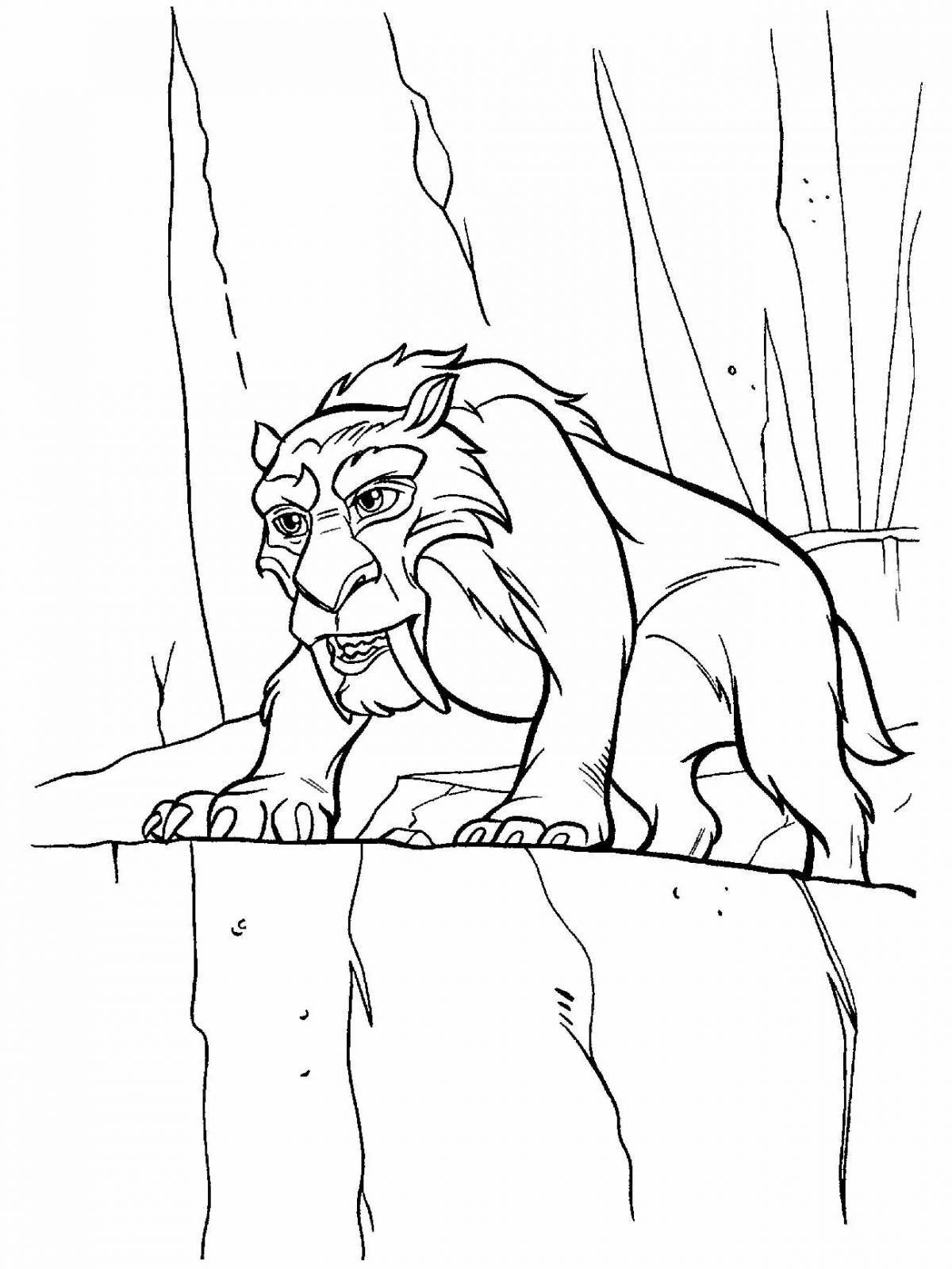 Shira's wonderful ice age coloring page