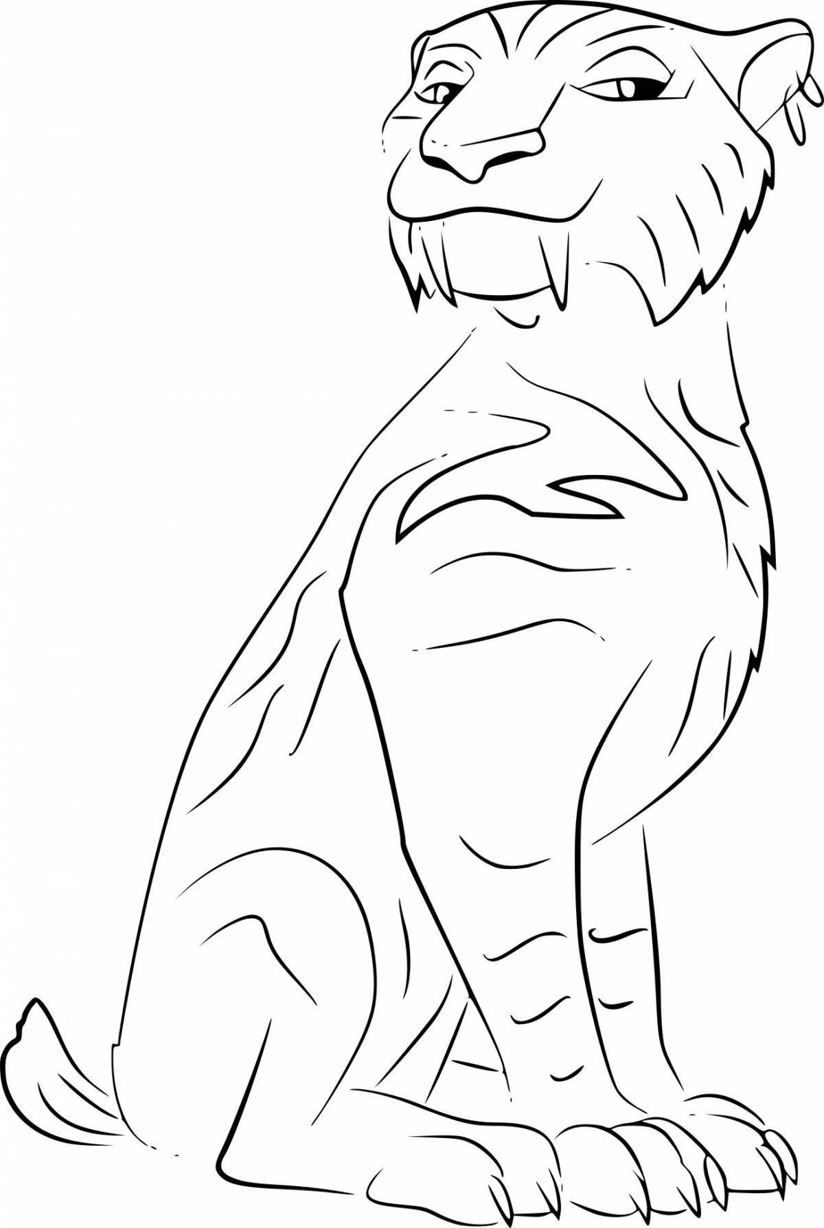 Incredible Ice Age Shira Coloring Page