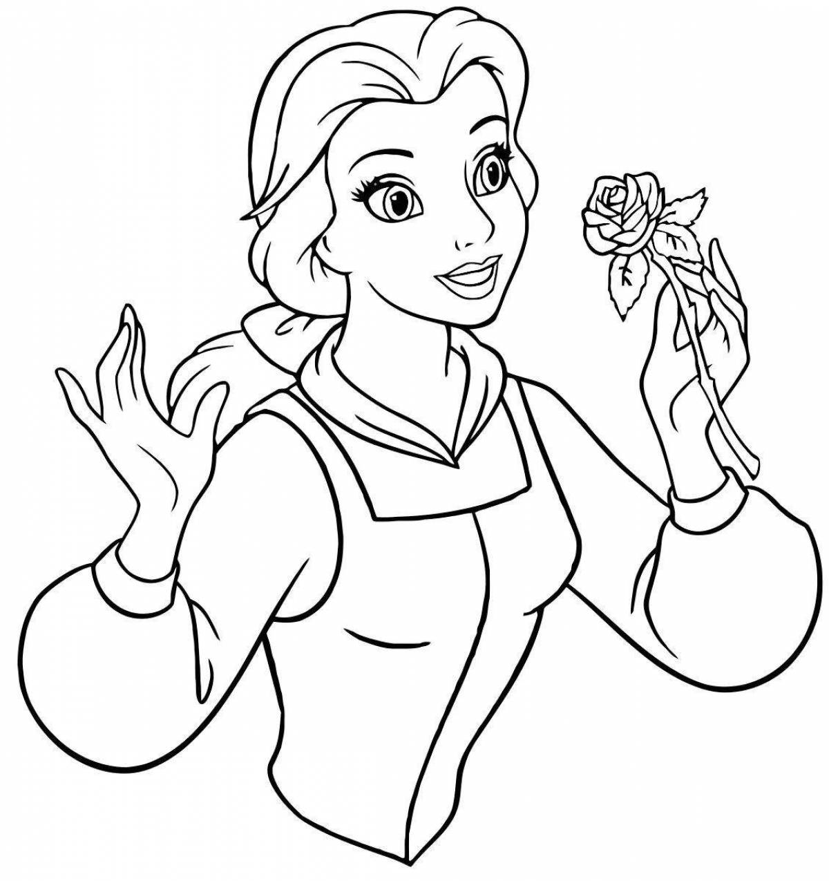 Great beauty and the beast coloring book