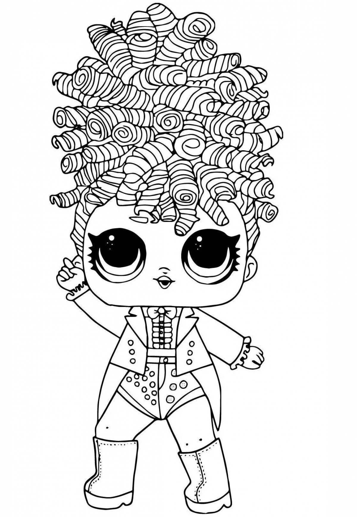 Sparkly coloring lol flower doll