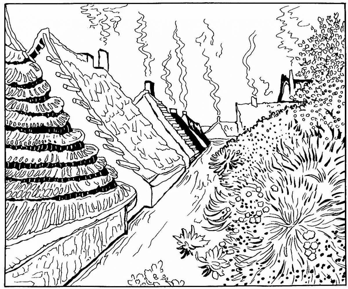 Photo Van Gogh's playful anti-stress coloring book