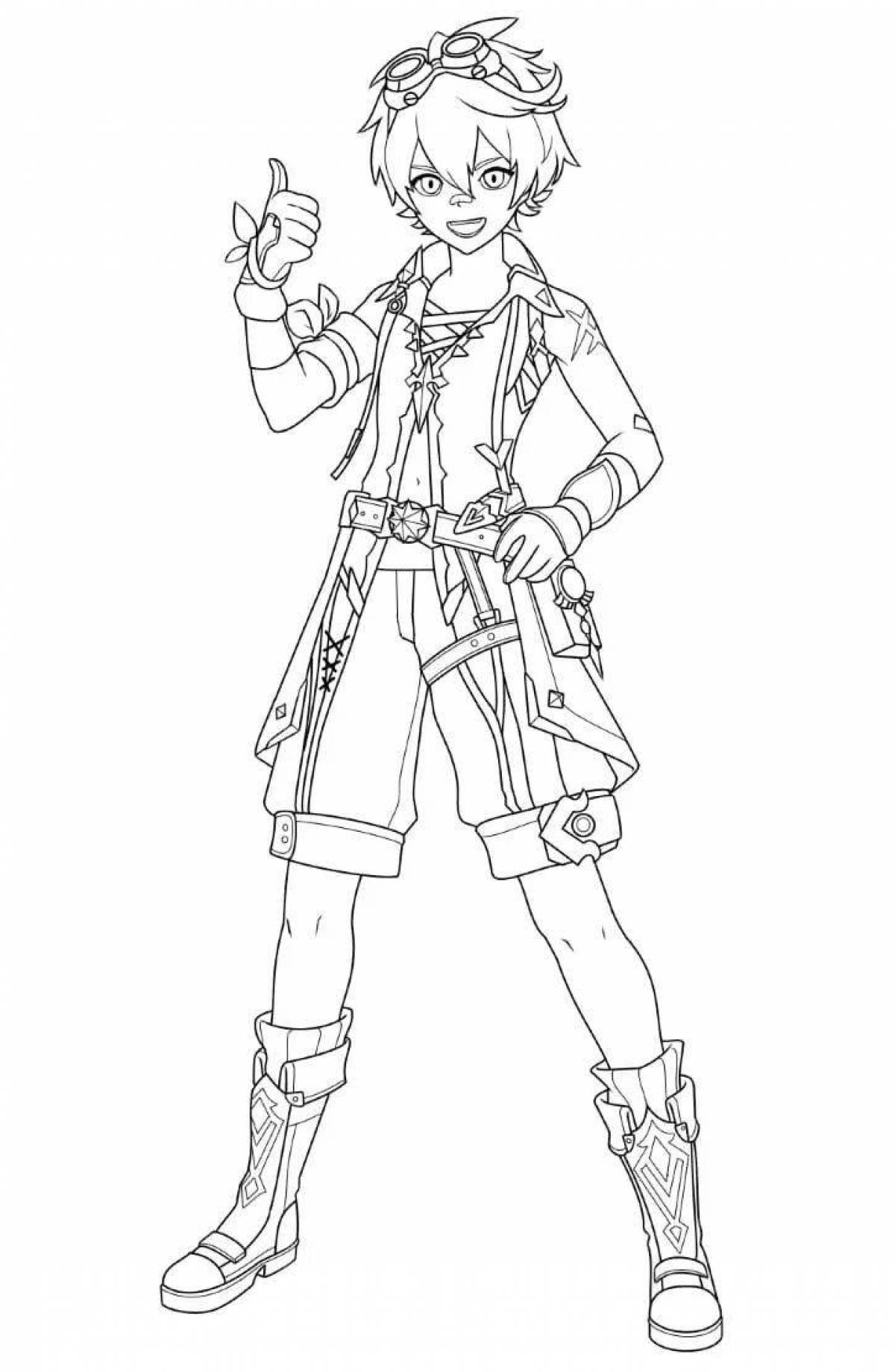 Cool bennet coloring page