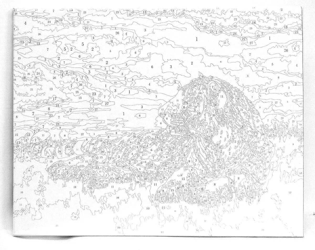 Photo Fun coloring wildberry by numbers