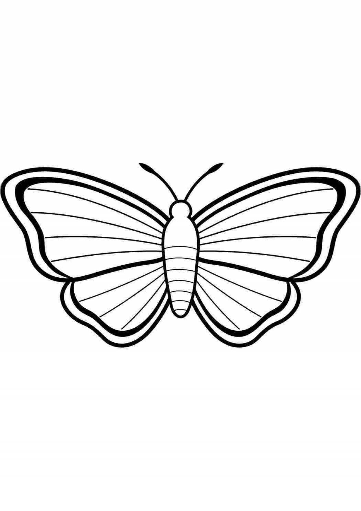 Раскраска величественные черно-белые бабочки