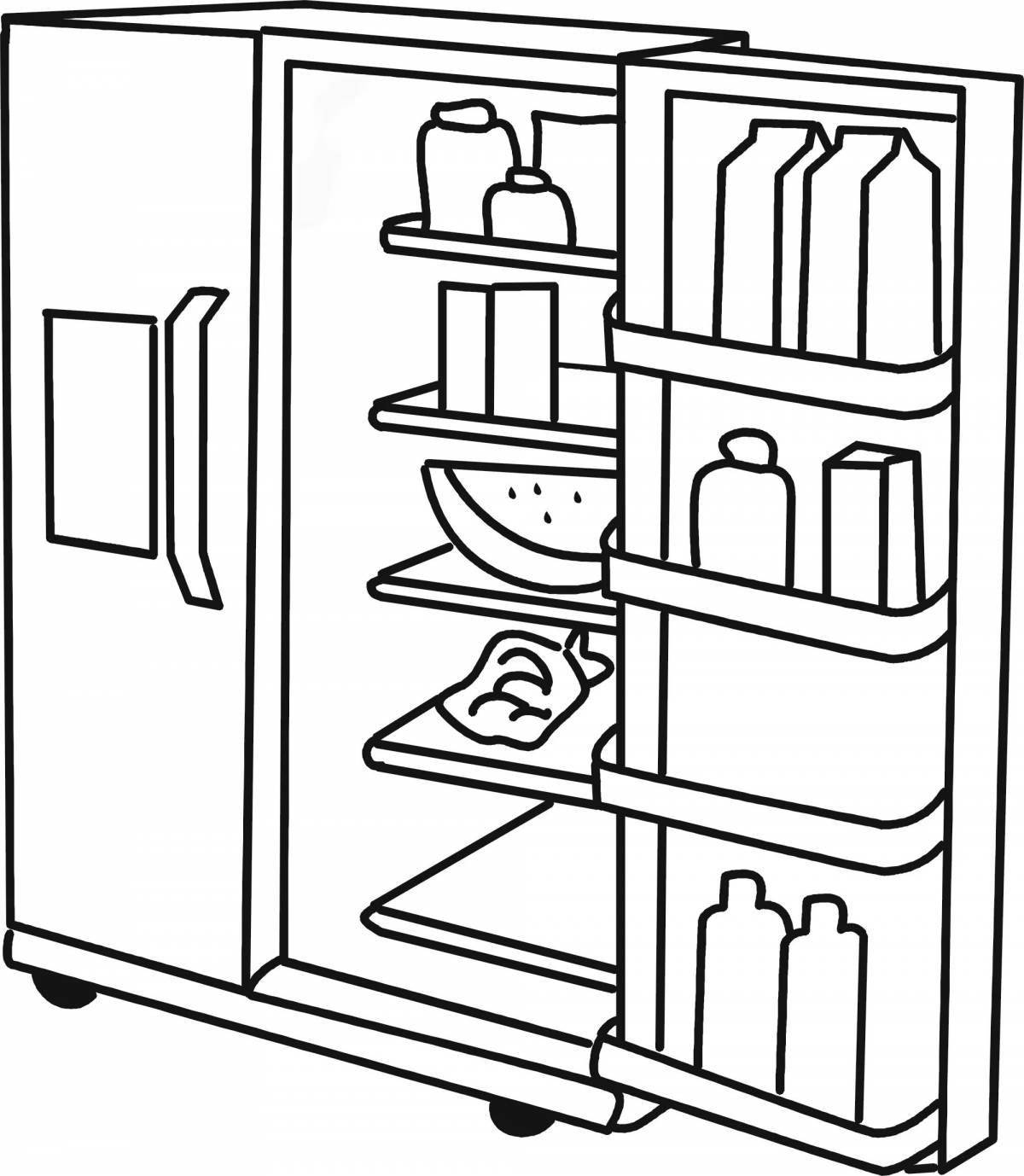 Свежий холодильник с едой