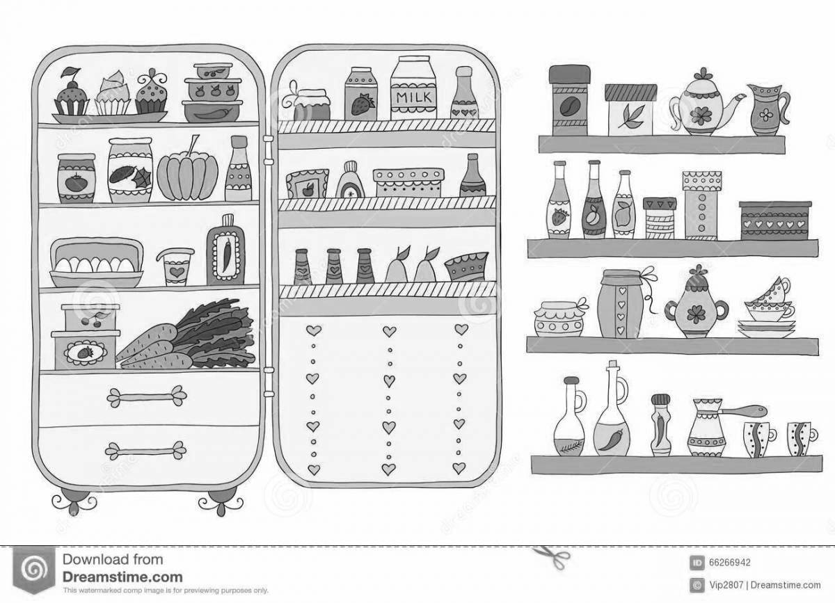 Color dynamic food fridge