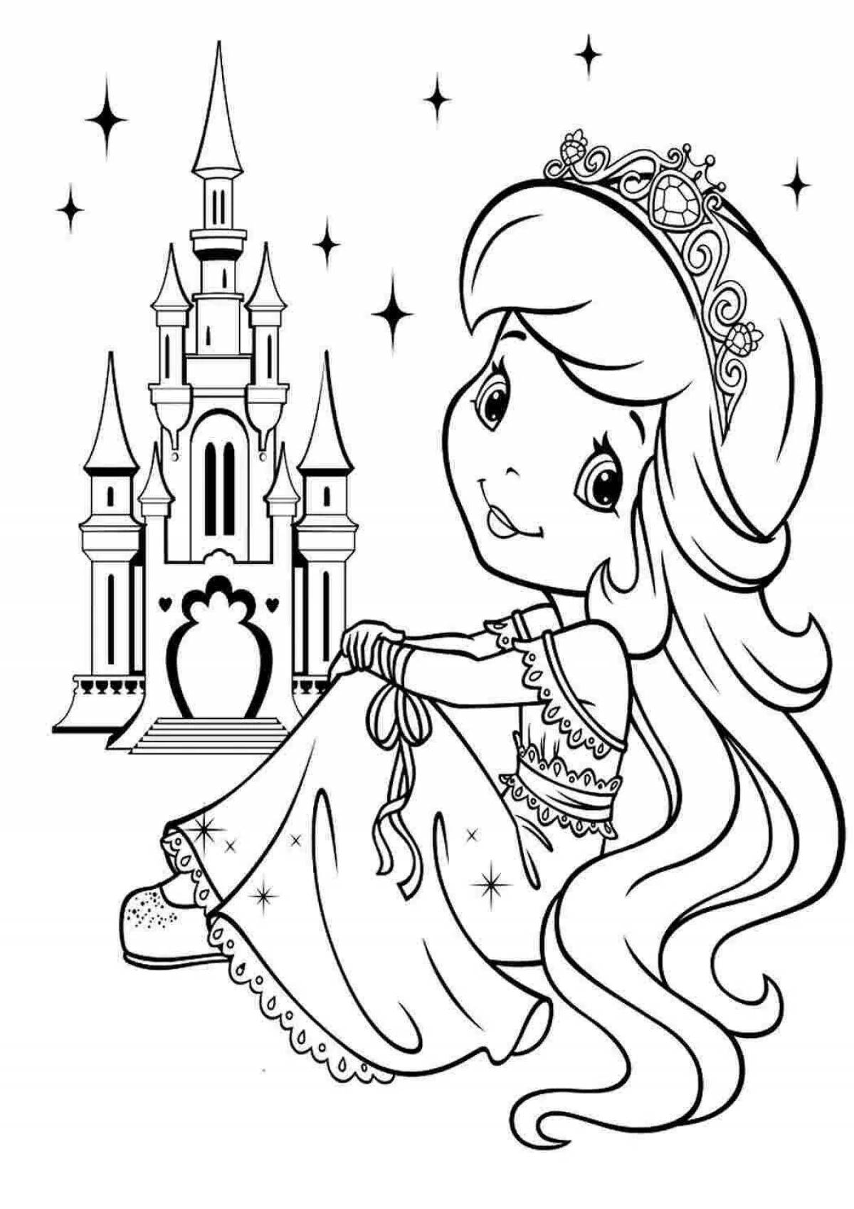 Magic bw coloring for girls