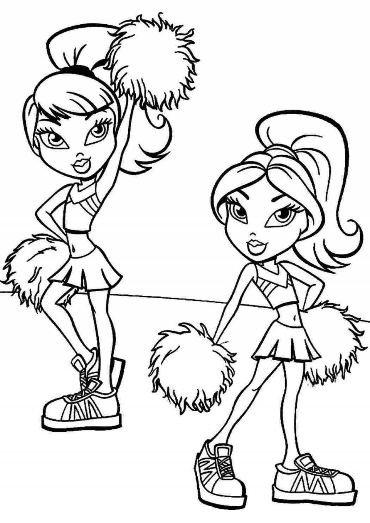 Fantastic bw coloring book for girls