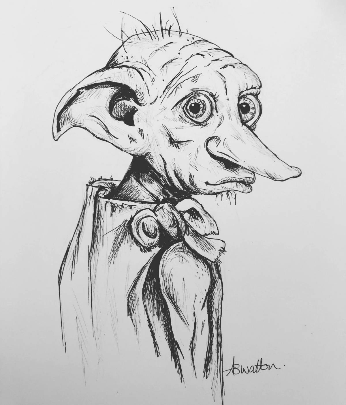 Magic coloring harry potter dobby