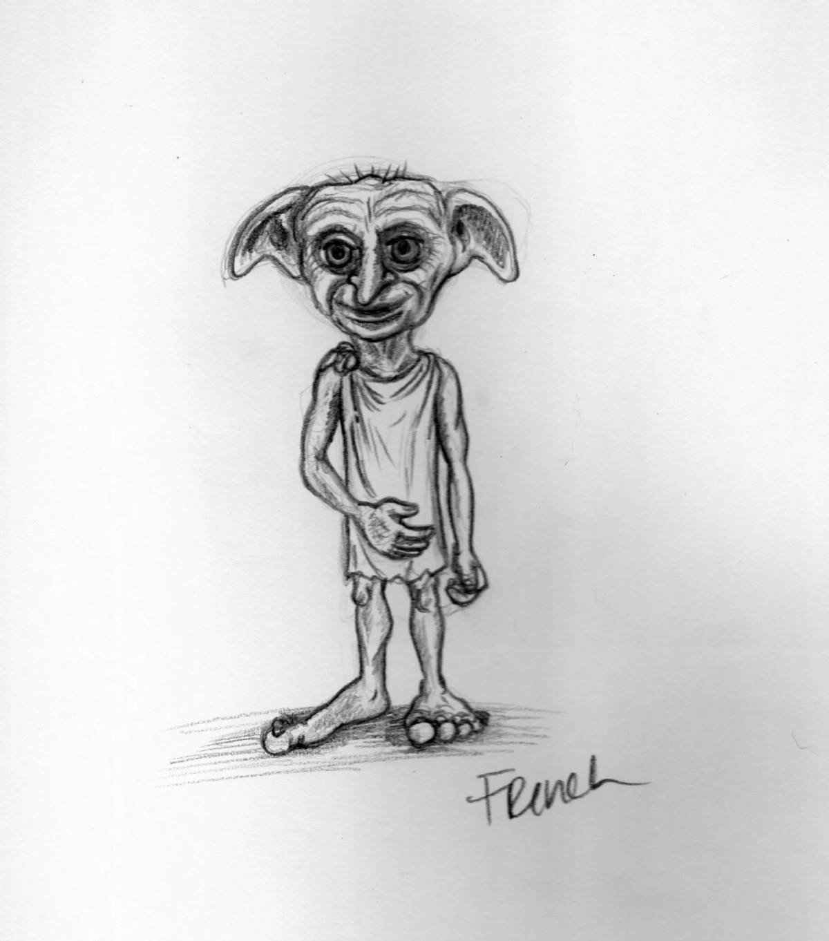 Intriguing coloring harry potter dobby