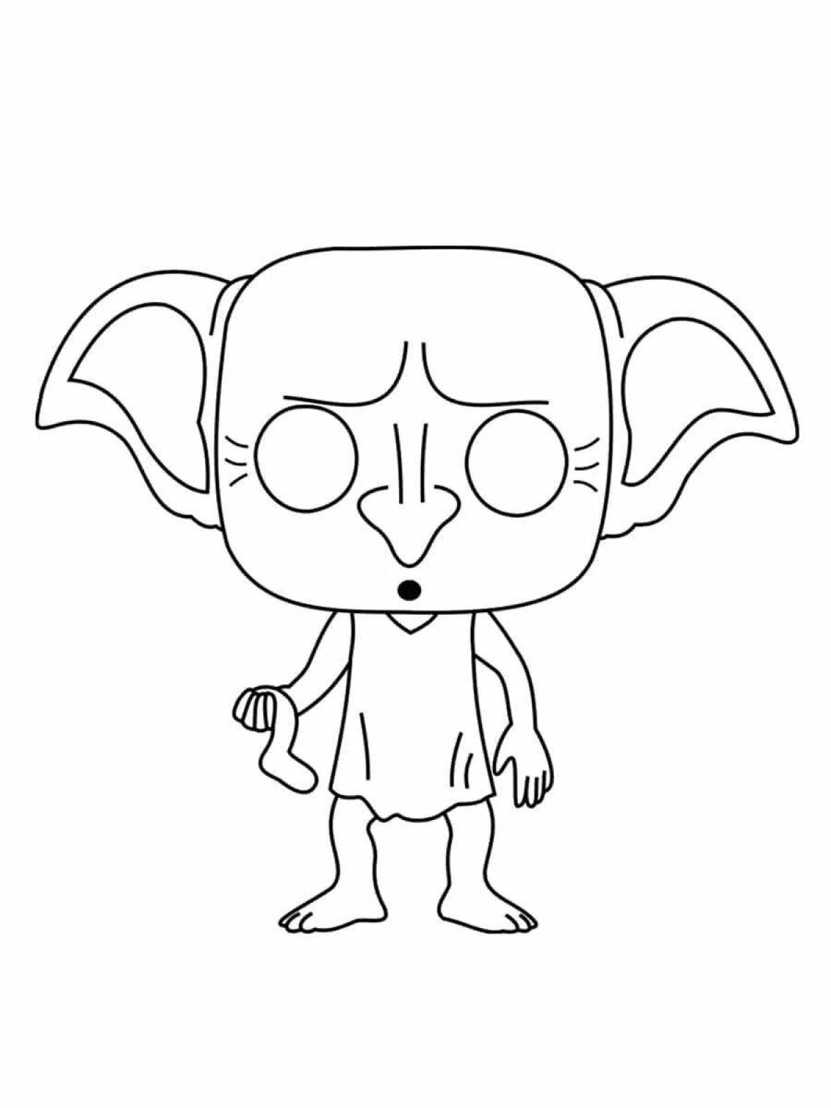 Fancy coloring harry potter dobby