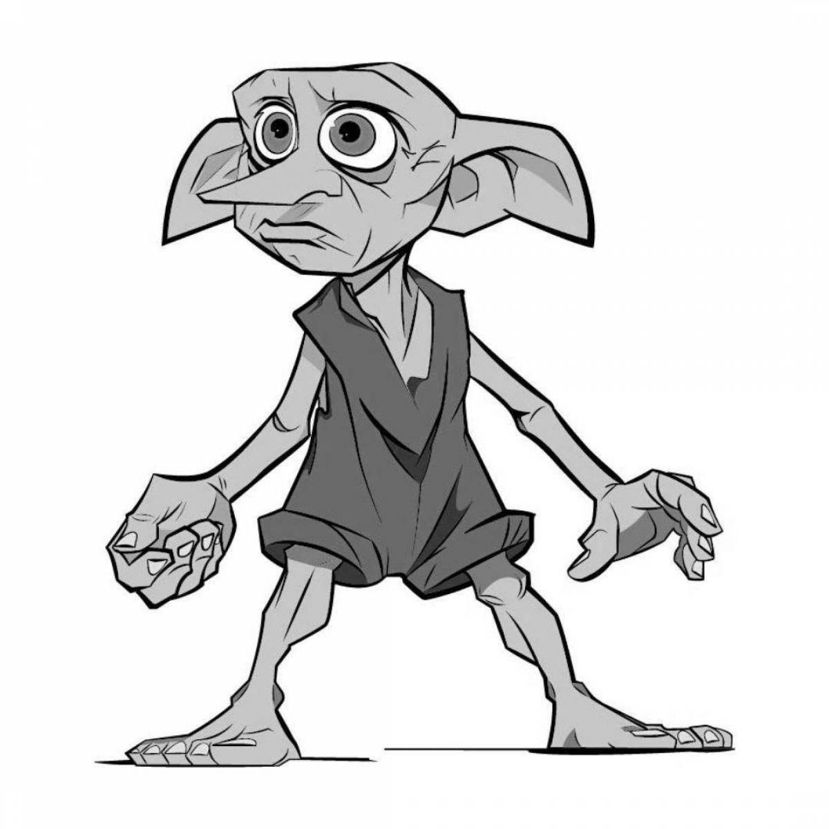 Harry potter dobby coloring book