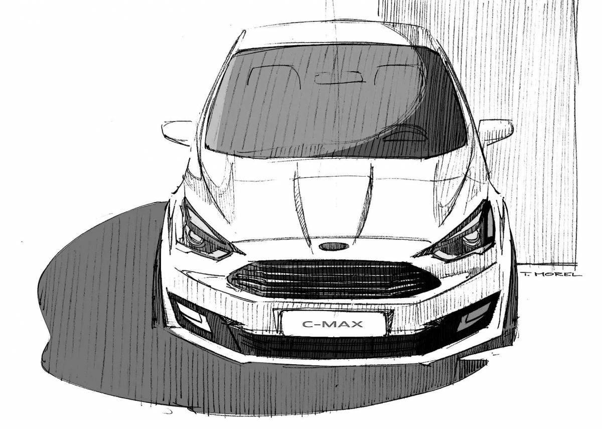 Amazing ford focus 3 coloring book