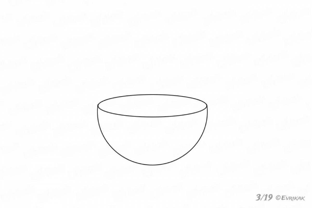 Coloring book solar bowl for beginners