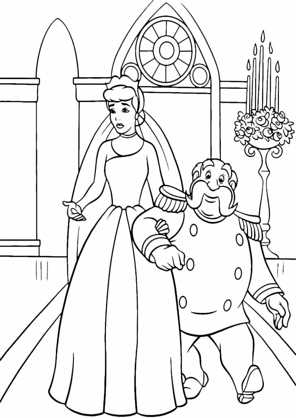 Noble coloring princess and king