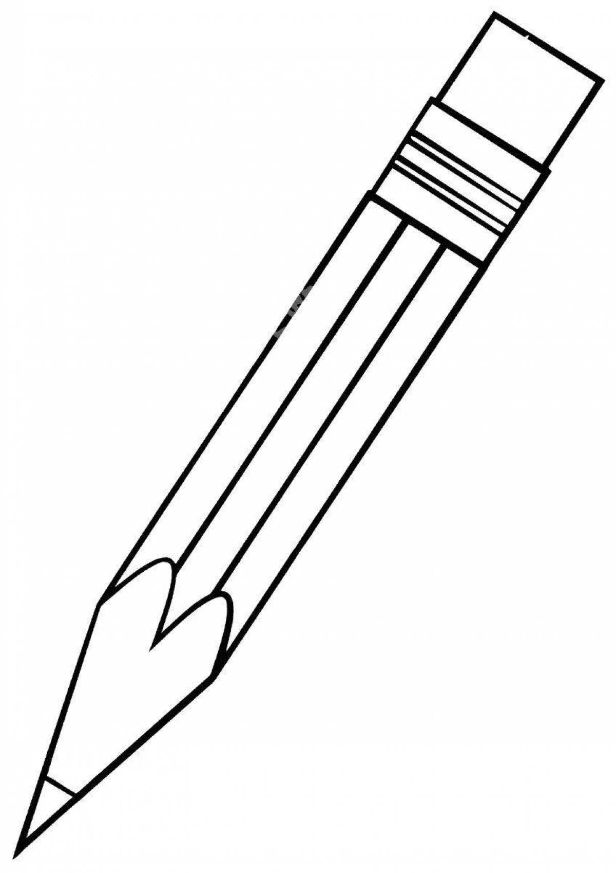 Креативная раскраска 2 карандаша