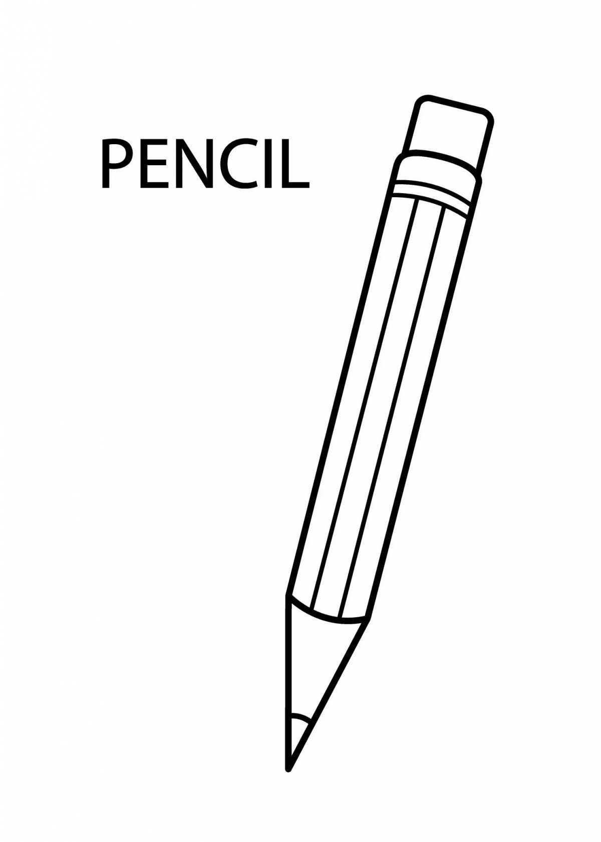 Интригующая раскраска 2 карандаша