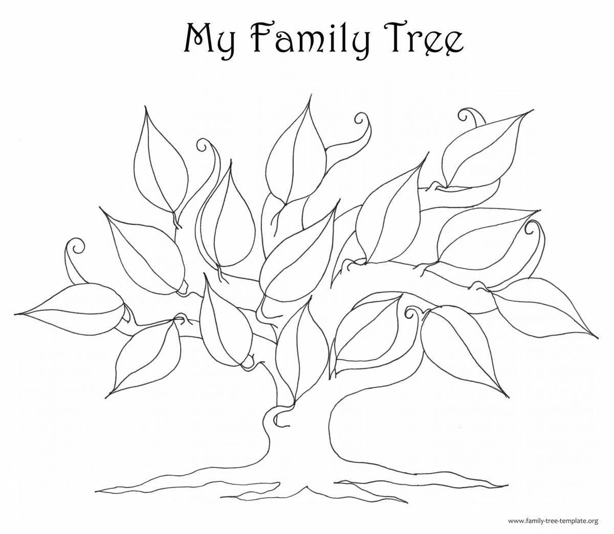 Creative family tree template