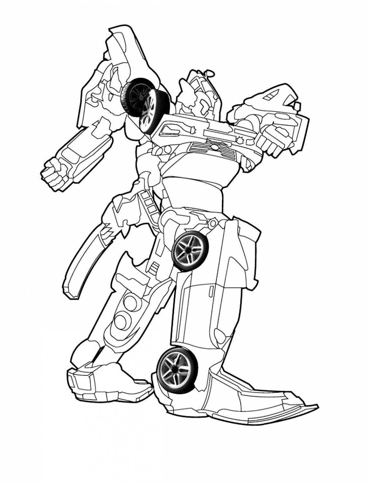 Magma 6 tobot playful coloring page
