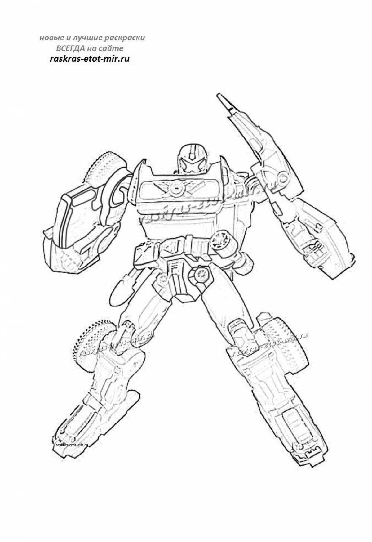 Intriguing magma 6 tobot coloring page