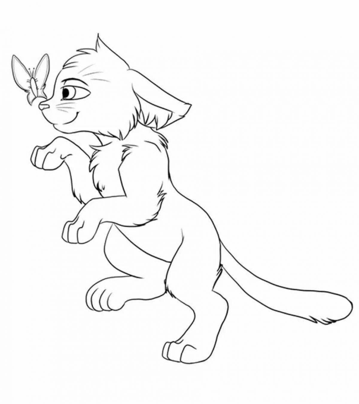 Sublime coloring page warrior cats cat