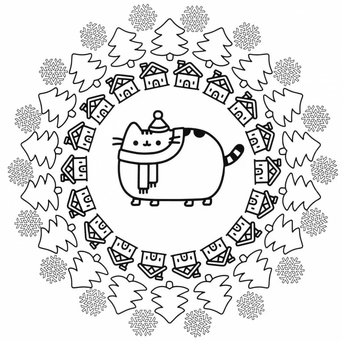 Rampant Christmas Cat Pusheen