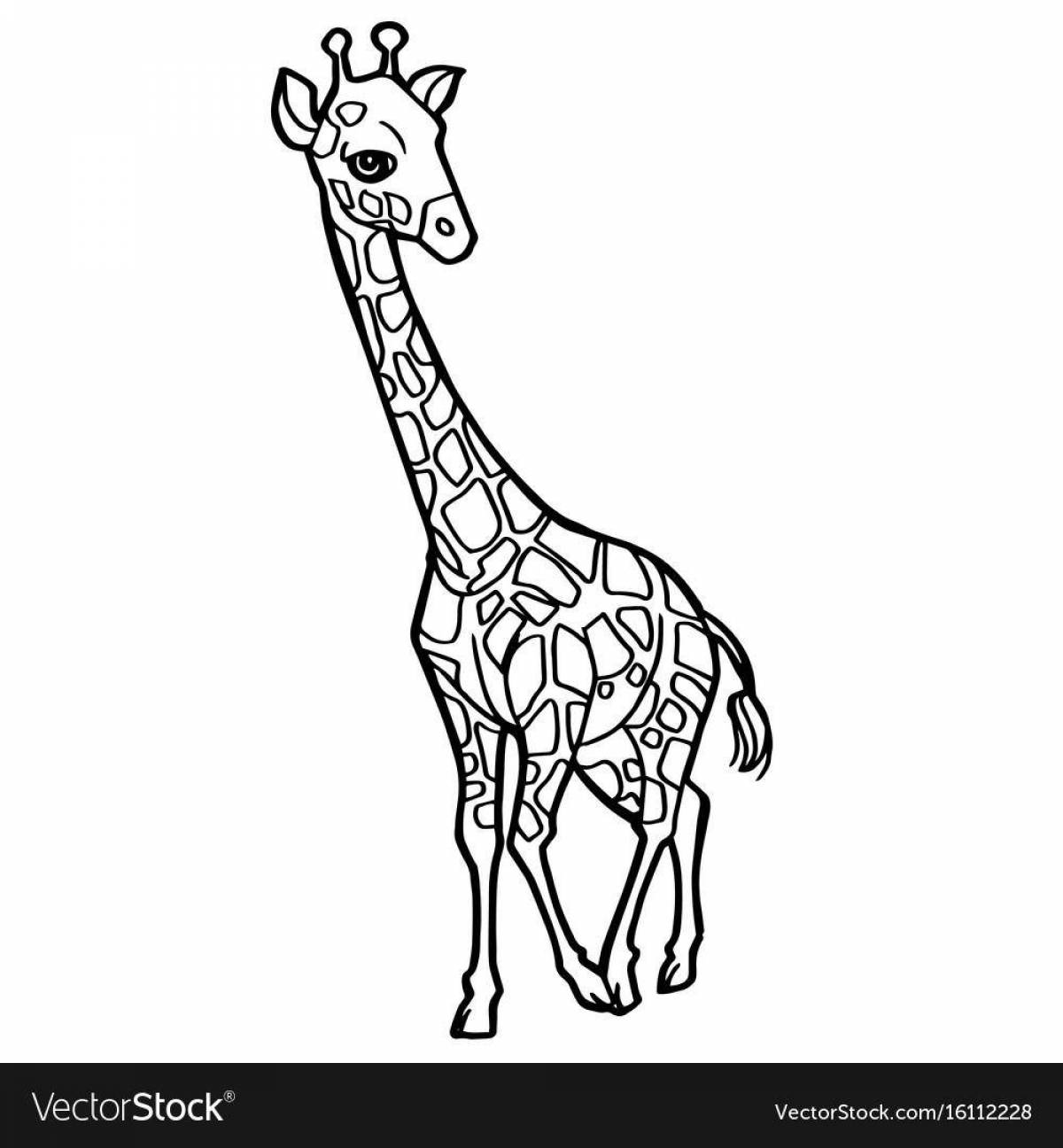 Fancy giraffe adopt mi ​​coloring page