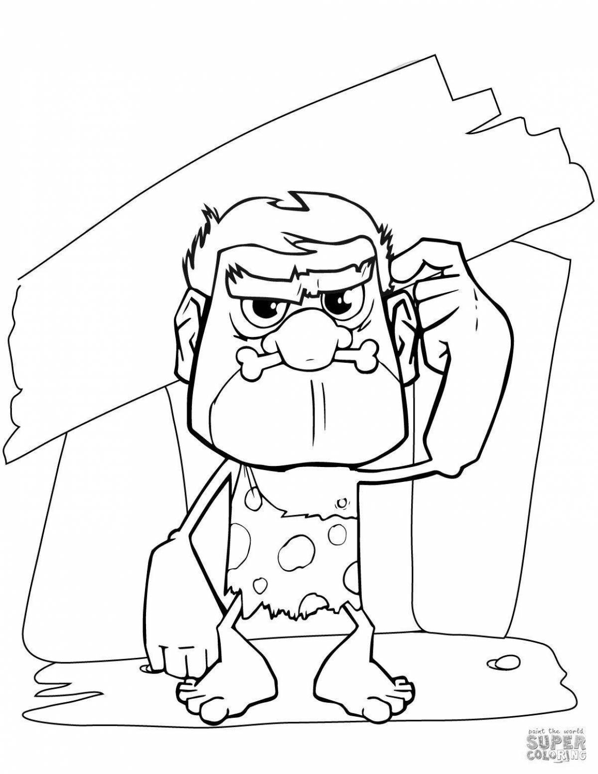 Photo Dramatic coloring of primitive people