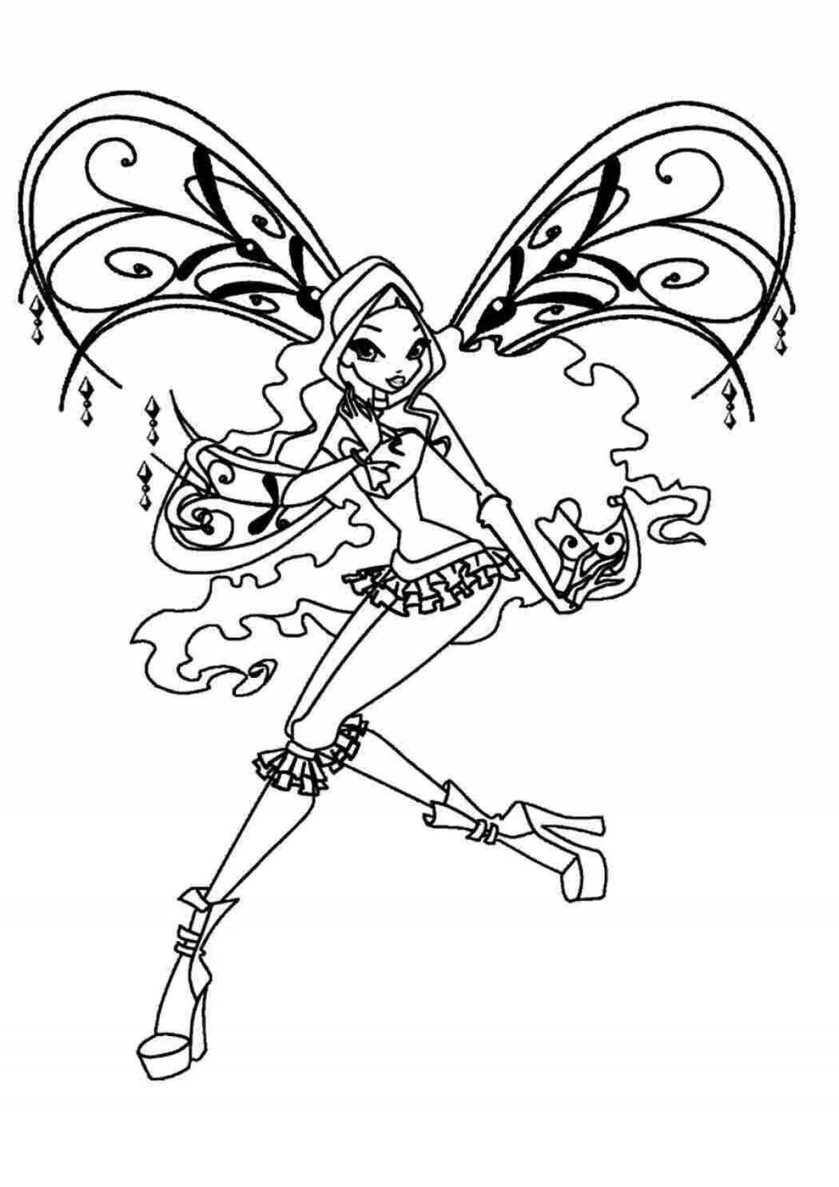 Charming winx tekna believix coloring book