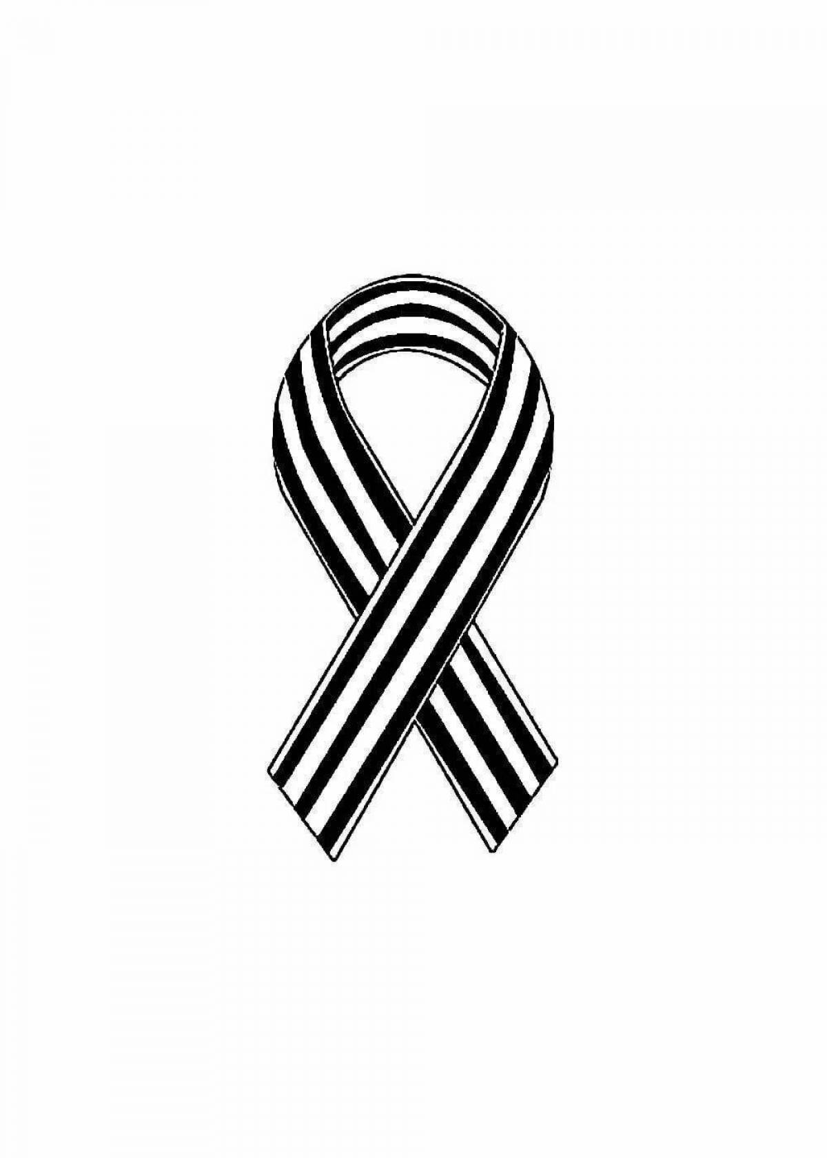Magnetic St. George ribbon template