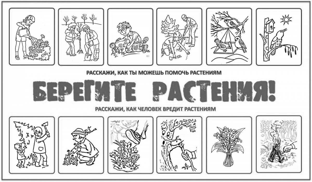 Экологические знаки по охране природы в картинках для детей