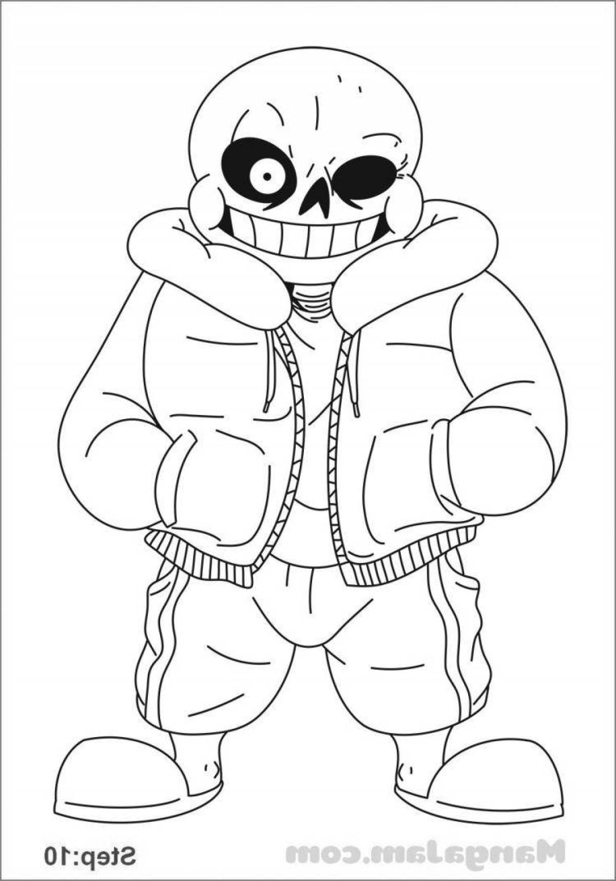 Fun undertail coloring by numbers