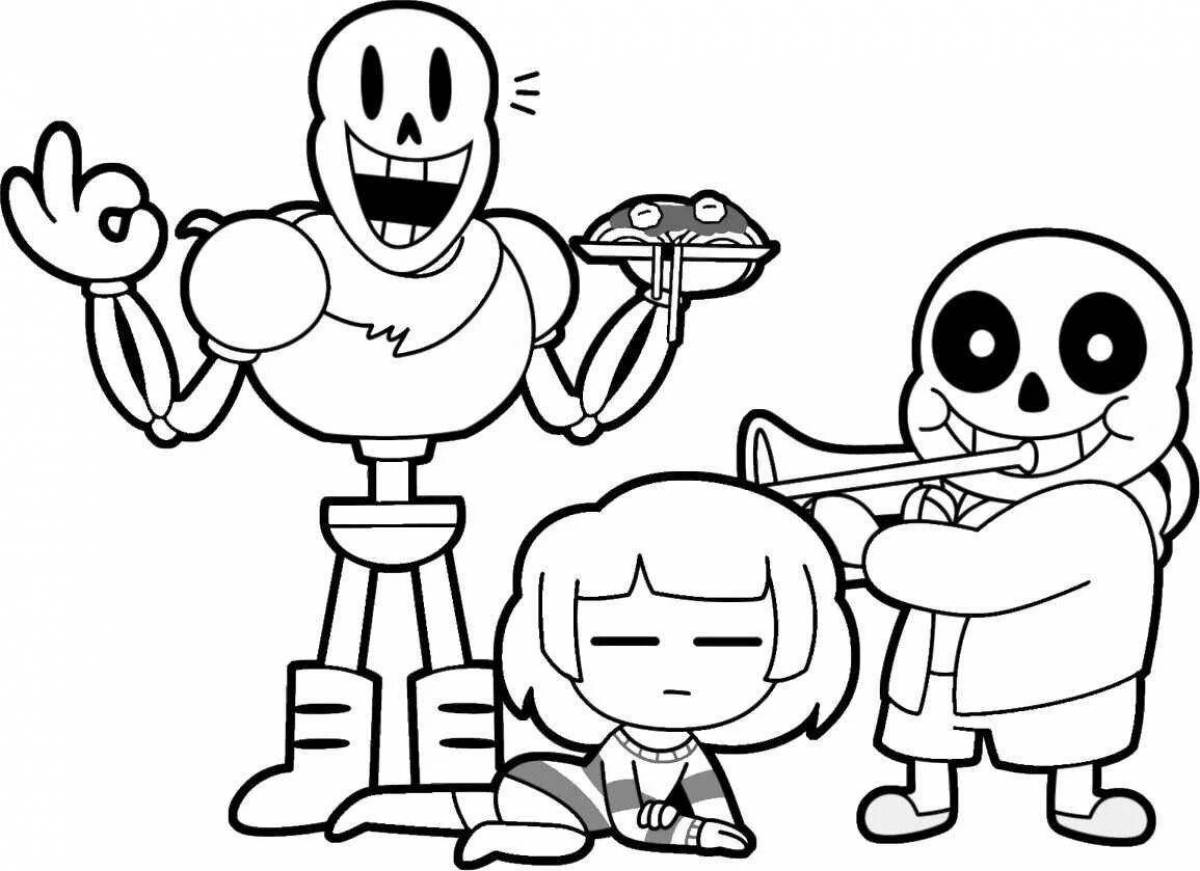 Fancy undertail coloring by numbers