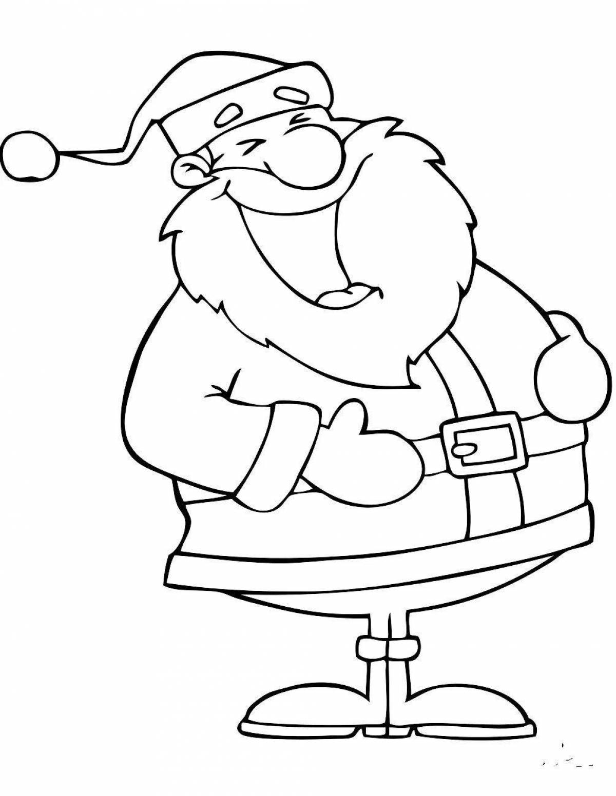 Witty coloring santa claus funny