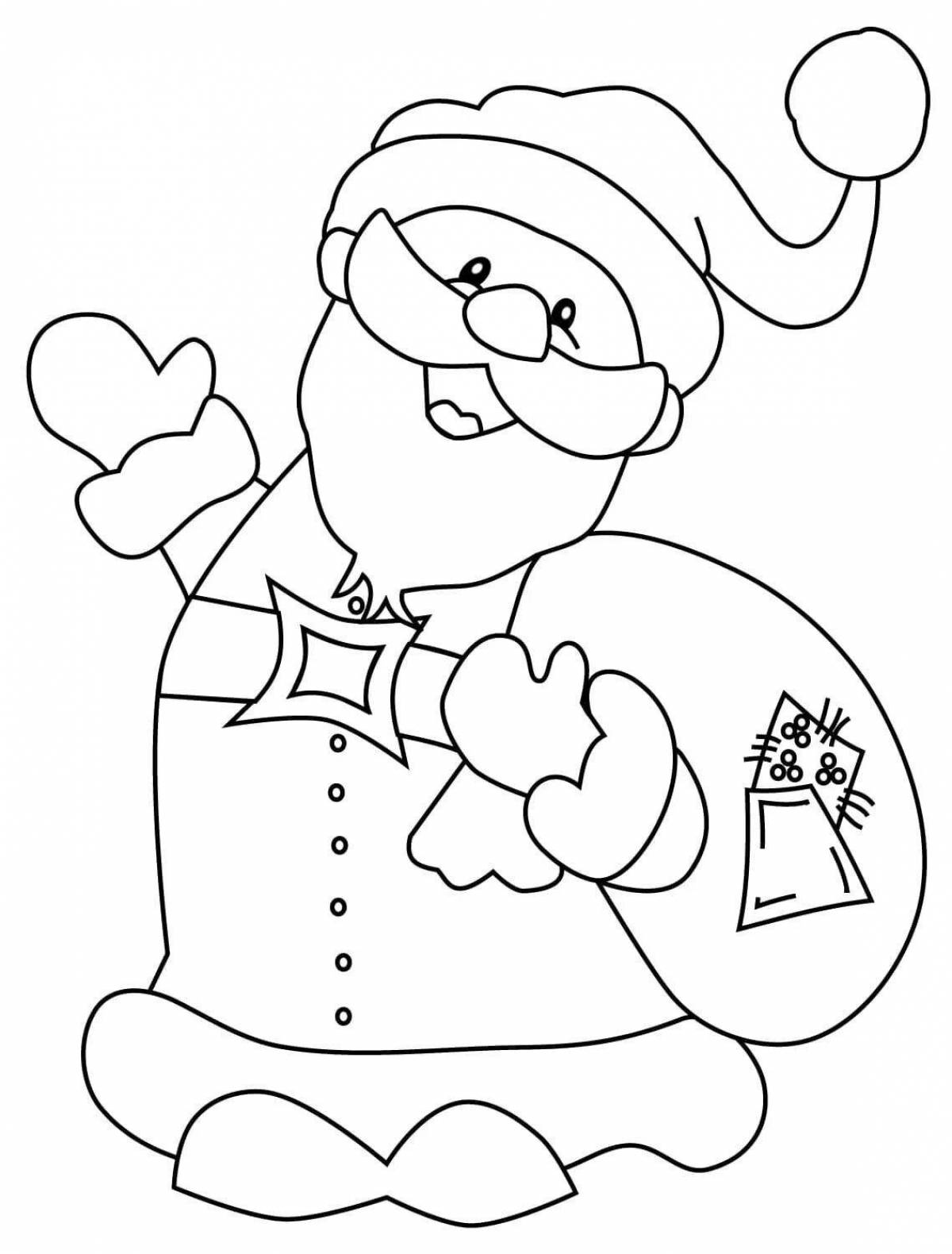 Animated coloring Santa Claus funny