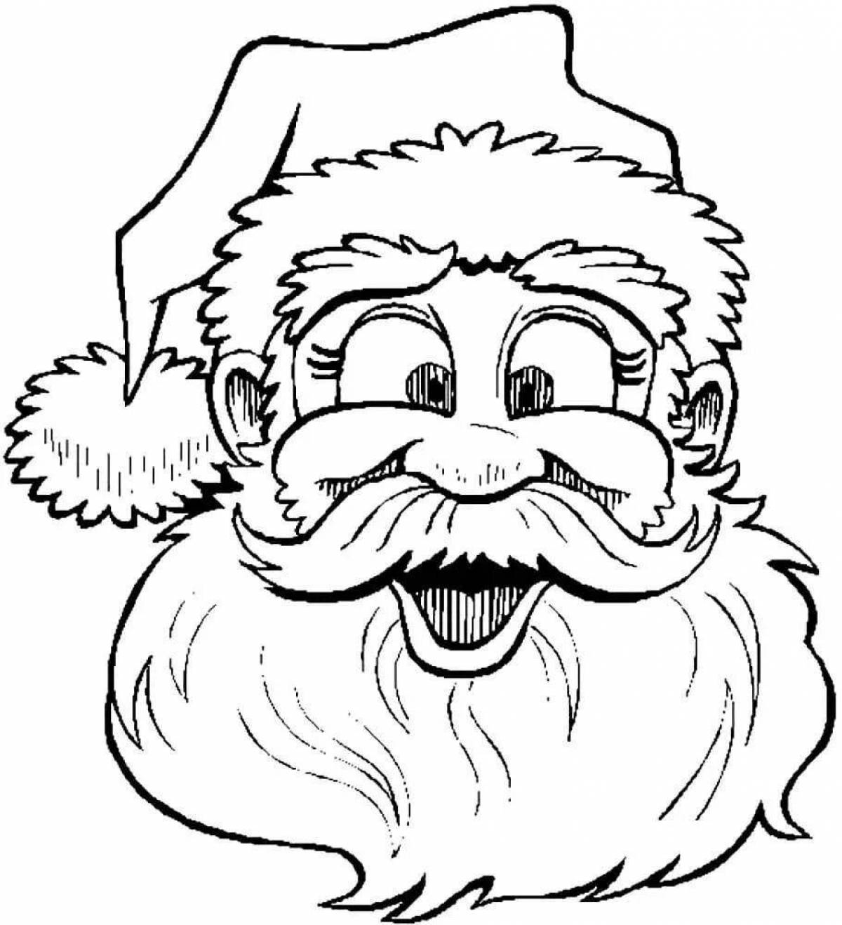 Coloring funny santa claus funny