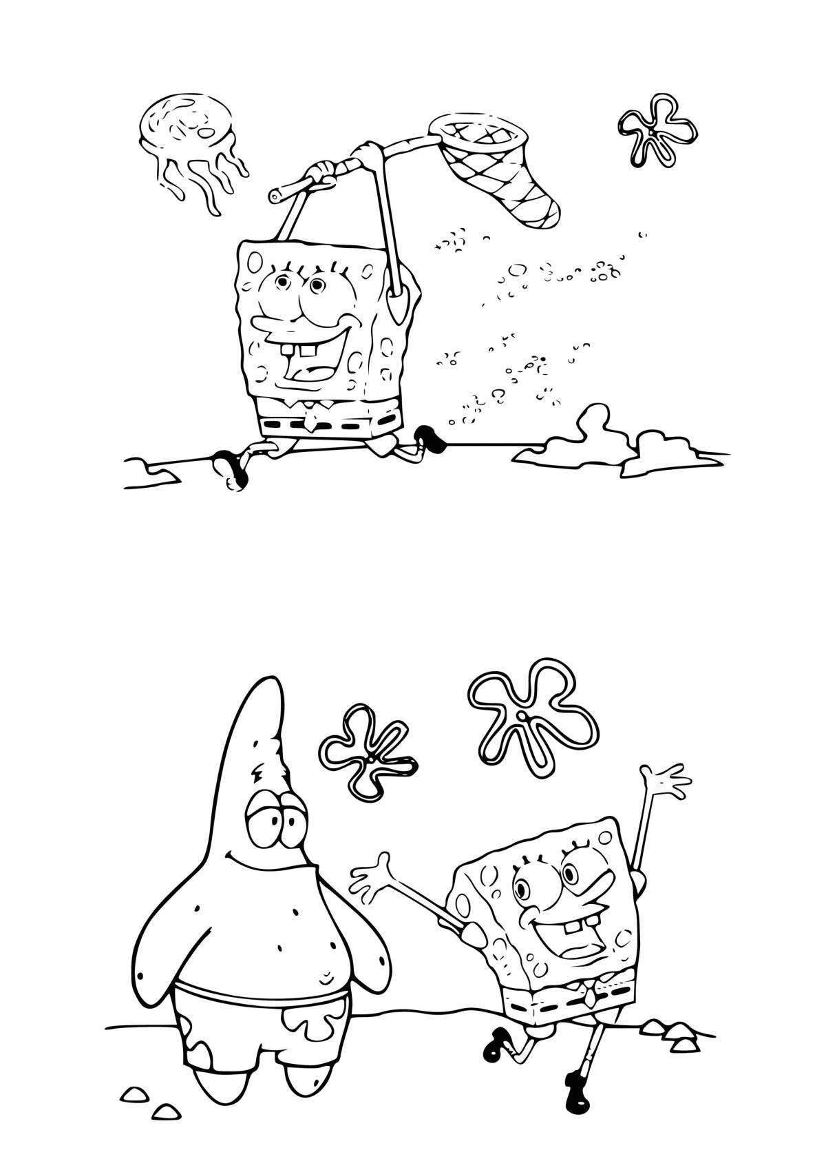 Photo Spongebob's nice house coloring page