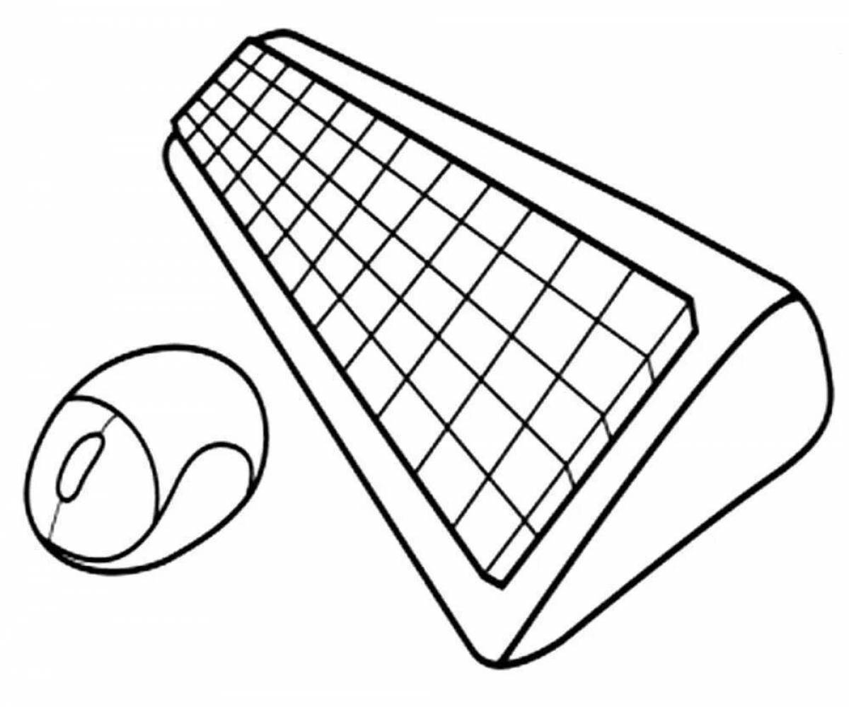 Раскраска Клавиатура для детей #6