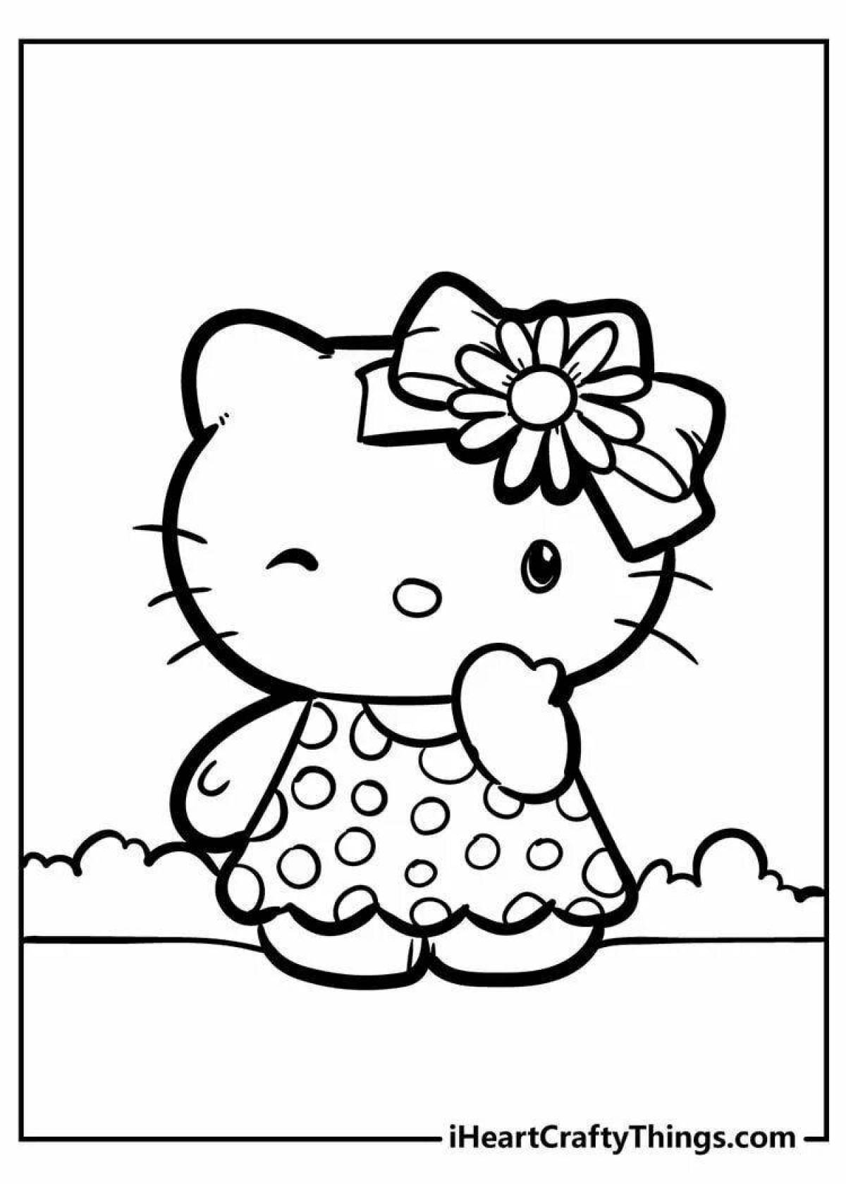 Great hello kitty doll coloring book